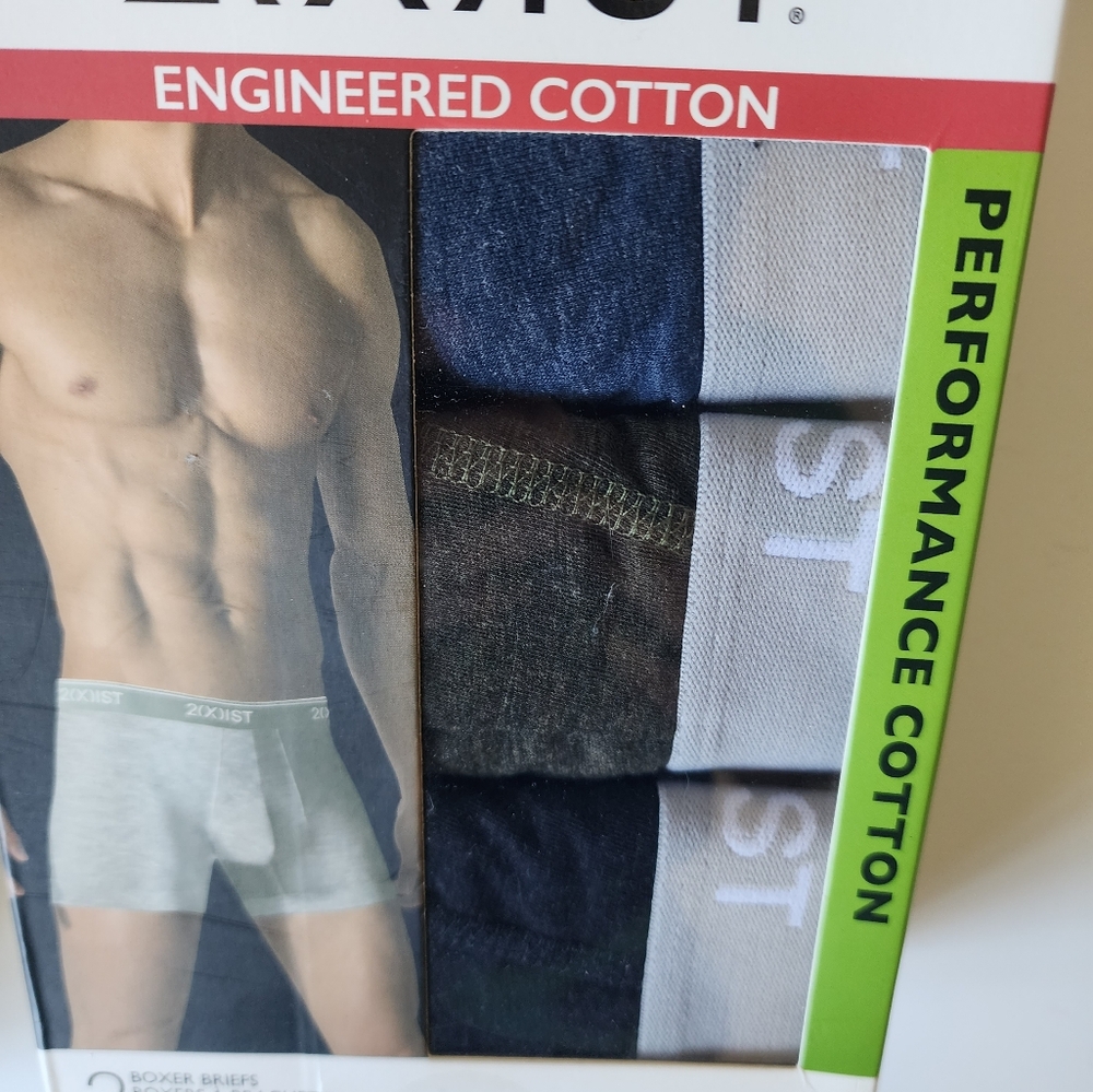 2xist Men's Performance Cotton Boxer Briefs 2 x 3 Pack 6 Pairs Sz M - Picture 7 of 8